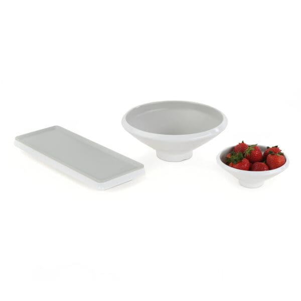 Mondra Rectangular Grey Melamine Platter - Image 4