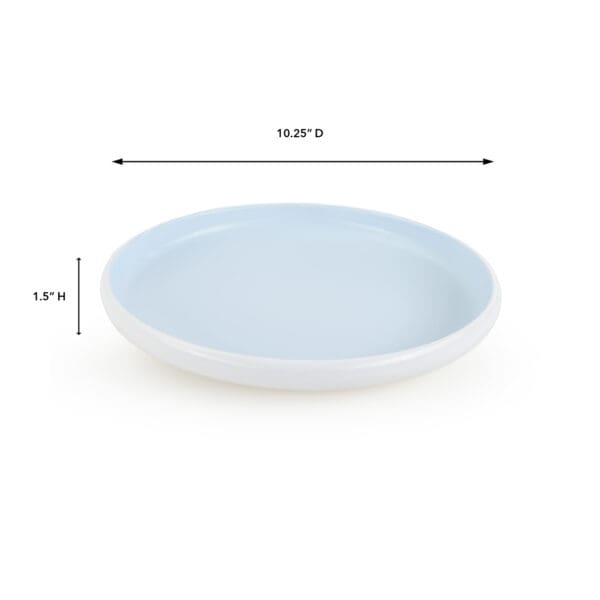 Mondra Large Blue Melamine Plate - Image 2