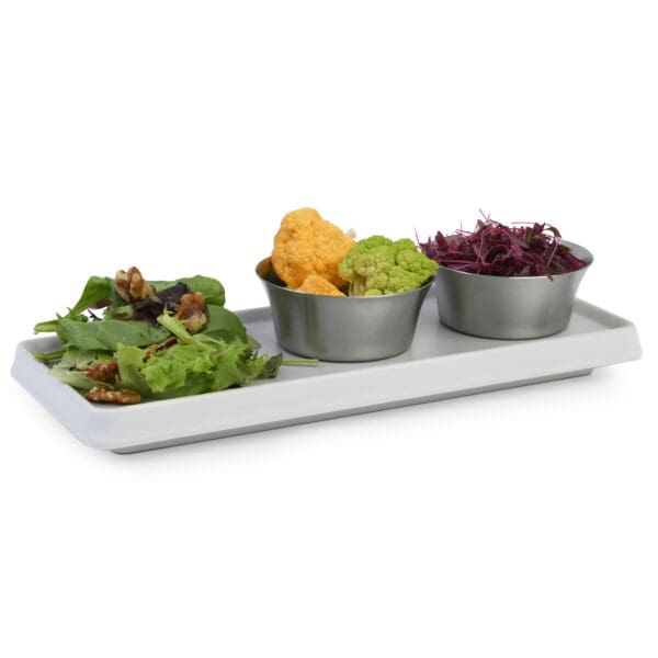 Mondra Rectangular Grey Melamine Platter - Image 3