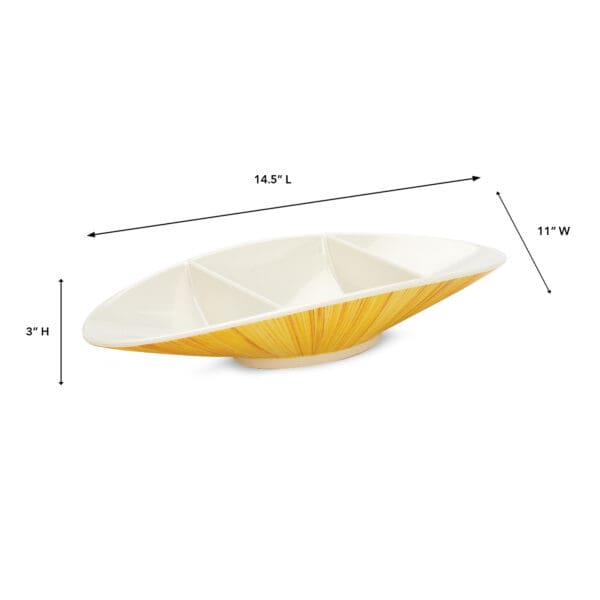 Organica Bamboo Melamine Boat Platter - Image 2