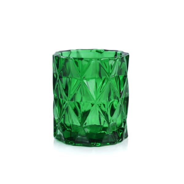 Sunset Small Green Glass Votive