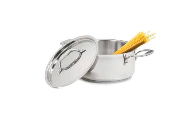 Terra Induction Ready Stainless Steel 6 Qt Pot with Lid - Image 6