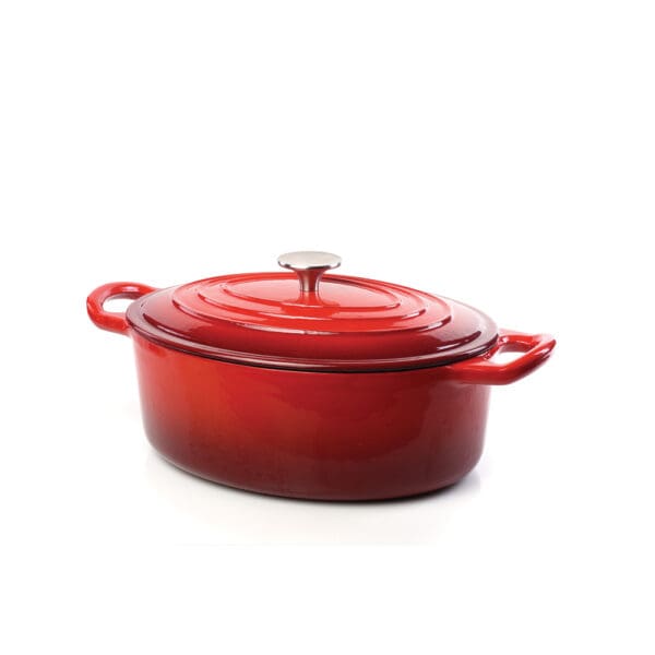 Fonda Red Enameled Cast Iron Cocotte