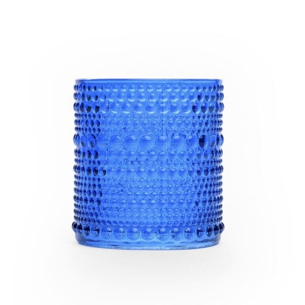 Borda Bubble Textured Glass Cobalt Votive